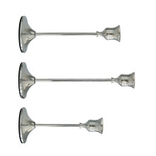 3 Stück 7 cm stabile Kerzenhalter aus galvanisiertem Aluminium-1