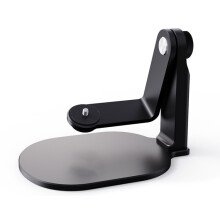 360-degree rotating desktop projector stand with flip mechanism (black)