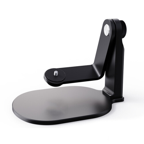 360-degree rotating desktop projector stand with flip mechanism (black)