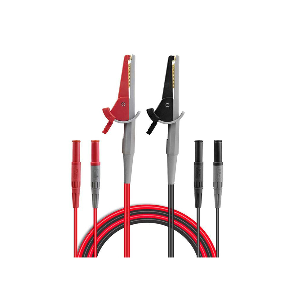 Multimeter Alligator Clip 4Mm Banana Jack Test Pen Clip 4-Wire Silicone Test Clip(Bc0001004800) 6083684916694
