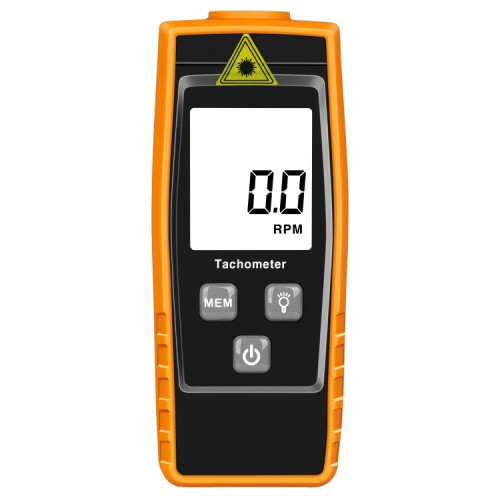 Ψηφιακό στροφόμετρο RZ835, Εύρος: 2.5-99999RPM (Πορτοκαλί)
