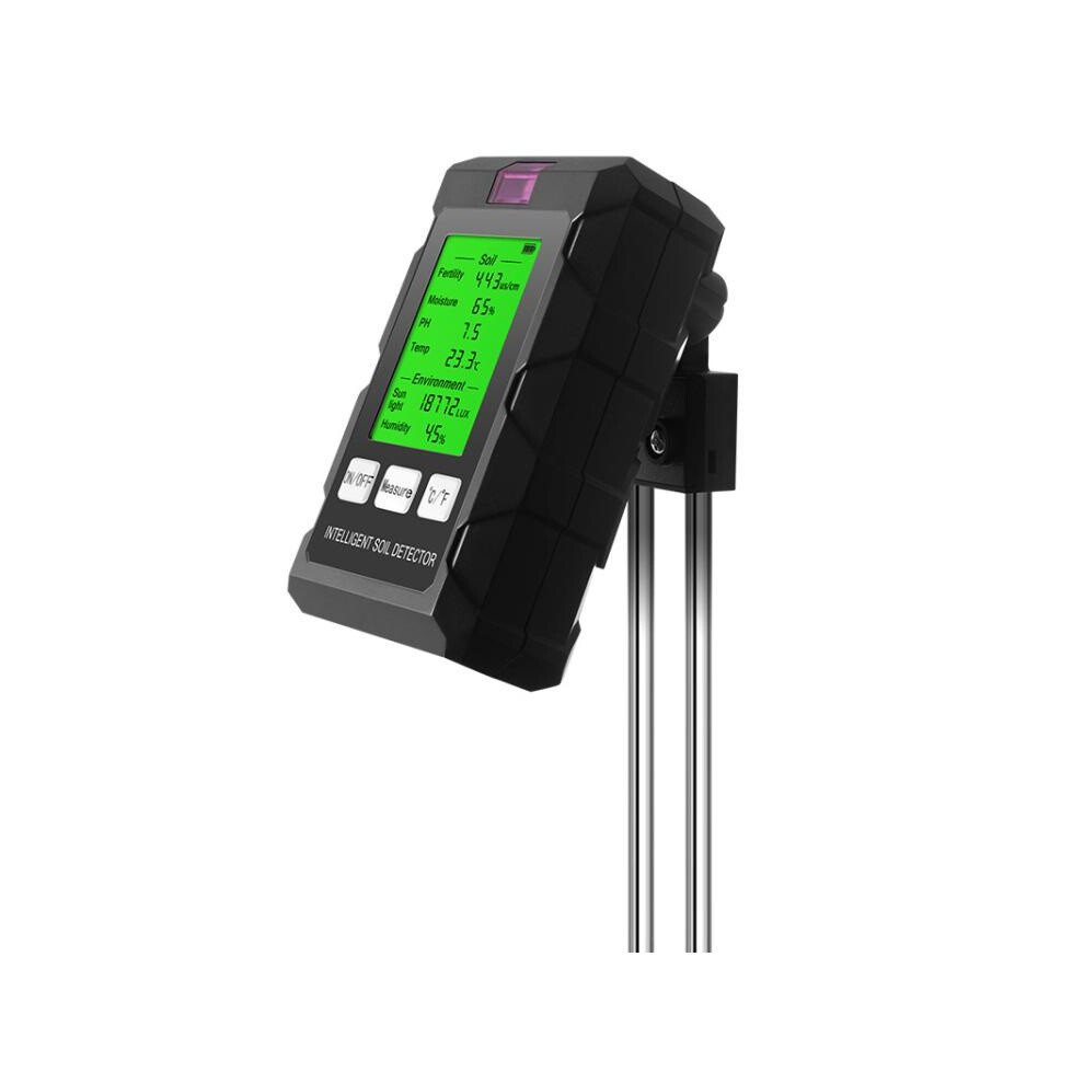 6-In-1 Soil Tester Fertility/Ph/Temperature/Humidity/Light & Air Humidity Detector(Black) 6083684916908