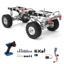 Precision CNC Machined Aluminum Alloy Rc Car Frame, High Durability Upgrade Compatible with Scx24 Vehicles, Lightweight Upgrade With Anodize