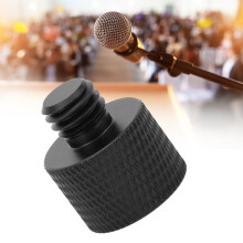 Adaptador para soporte de micrófono, material sólido de aleación de aluminio, conectores de conversión de 5/8 pulgadas hembra a 3/8 pulgadas