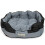 Actiaspet Large Grey/Black Waterproof Round Dog Bed 2