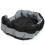 Actiaspet Large Grey/Black Waterproof Round Dog Bed 7