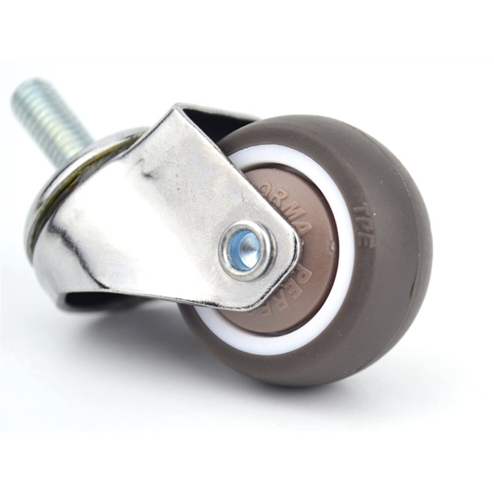 Mute Ball Caster Wheel 1.5 Inch, 360 Smooth Rolling AntiâWrap Design, Quiet 40Kg Load Furniture Wheel 9310869669067
