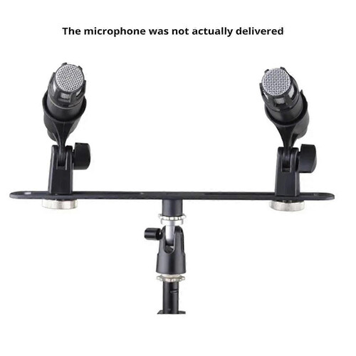 Compatible with MAS020 Double Microphone Stand, Compatible with stereo recording, Compatible with dual microphone stand 1