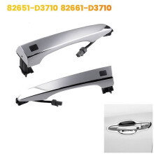 4x Türgriff-Außenset mit Abdeckung, Chrom, für Tucson 16-21, Teilenummern: 82651-D3710, 82661-D3710, 83651-D3010, 83661-D3010