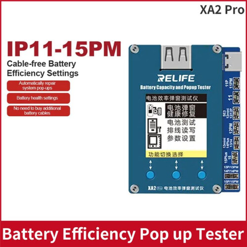 RELIFE Battery Efficiency Tester Mobile Phone 11-15 Pro Max No Need External Cable Battery Data Modify Tool 1