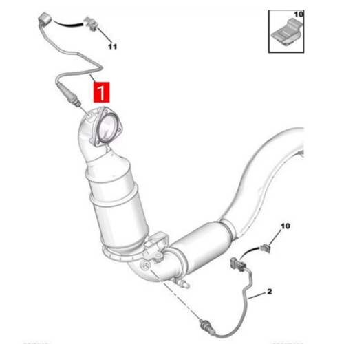 Oxygen Sensor V760395080 for  208 308 RZC  DS5LS DS5 DS6. 2