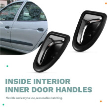 4Pcs/Set Front Rear Inner Door Handle Chrome for Clio Ii Megane Scenic 96-03 8200915598 8200915599 7700432707 7700432708