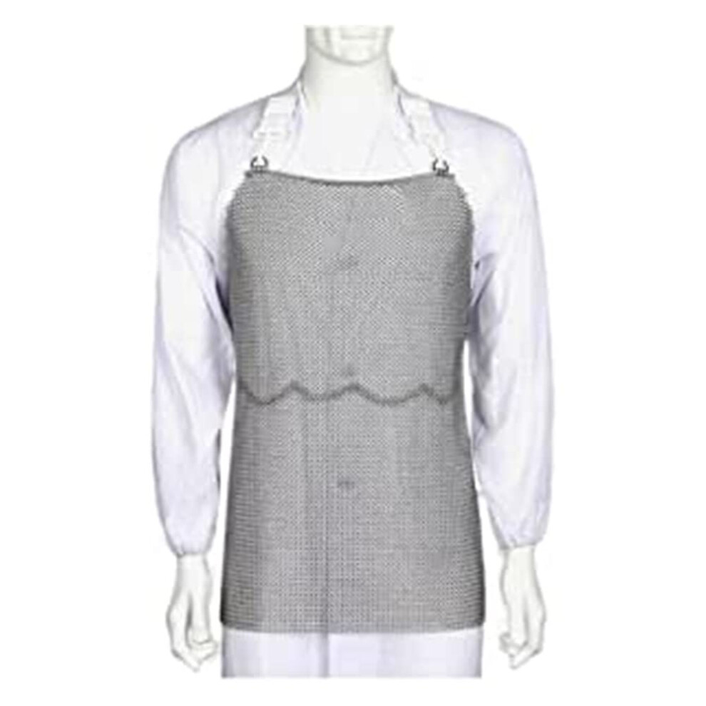 Cut Resistant Apron Stainless Steel Butcher Apron For Meat Processing Slaughterhouse Safety Silver 55X80cm 9073542201762