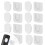 8Pcs Magnetic Remote Control Holder, Self-Adhesive White Remote Holder Wall Mount Slot Design Remote Control Mount 2