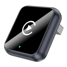 (Grey) 2025 Upgraded Wireless CarPlay Adapter for Android , Mini USB Dongle AI Box, Convert Wired to Wireless Car Connectivity