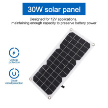 2X 12V 30W Zonnepaneel Auto van Boot Caravan Trickle Draagbare Batterijlader Zonne-Oplaadpaneel