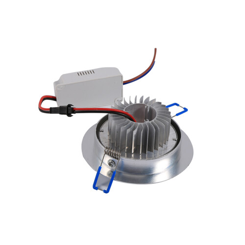 5W LED-takinfälld downlight-belysning för kontor, varmvit ringradiator 1