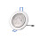 5W LED-takinfälld downlight-belysning för kontor, varmvit ringradiator 3