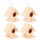 Soft Texture Rustic Decorative Ornaments, Paintable Birdhouse Set With Hanging Rope Compatible with Courtyard Decoration 3