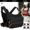 Waterproof Multifunctional Chest Waist Pack for-matte black 3