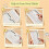 4pcs Chore Chart,12 X 20 Portable Board Plastic Memo Boards with 30 Replaceable Blank Paper for Home Office 2