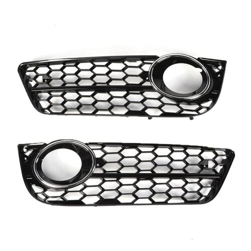 2Pcs Front Bumper Lower Fog Light Lamp Grilles for  A5 2008 2009 2010 2011 1