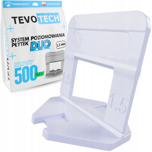 Tevotech DUO Fliesen-Nivelliersystem Klips 1,5 mm 500 St.