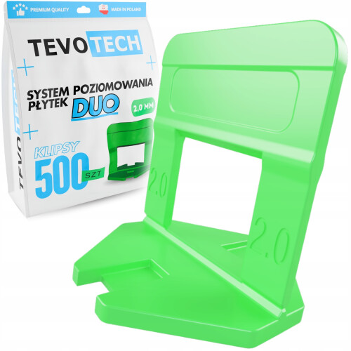 Tevotech DUO Fliesen-Nivelliersystem Klips 2,0 mm 500 Stk.