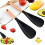 Multifunction Spatula Cooking Spoon for Nonstick Cookware, Kitchen 3 in 1 Multi-Function Spatula Spoon Silicone 2pc 2