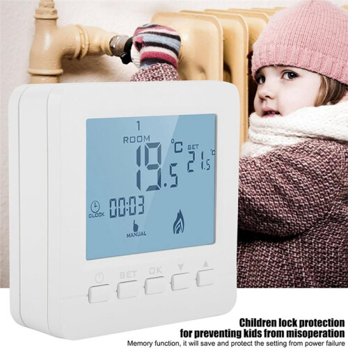 Temperature Controller Gas Fireplace Thermostat Fireplace Thermostat Programmable Digital LCD Display Thermostat 2