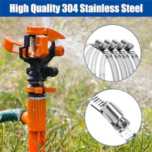 Hose Clamps Strapping+30 Fasteners DIY Stainless Steel Band Clamps Adjustable Worm Gear Hose Clamps Assortment Kit