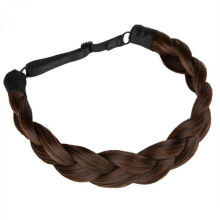Geflochtenes Haarteil, elastisches Haarband, Stirnband, Hochzeitshaarschmuck, geeignet für den Alltag oder besondere Anlässe, Stil 4