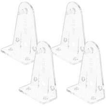 HK&Hanker 4 sztuki uchwytów do rolet, klipsy do mocowania dolnej szyny rolet, dolne przezroczyste uchwyty rolet