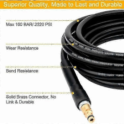 Compatible With Karcher K2-K7 High Pressure Washer Replacement Hose With Quick Connector (6m) 1