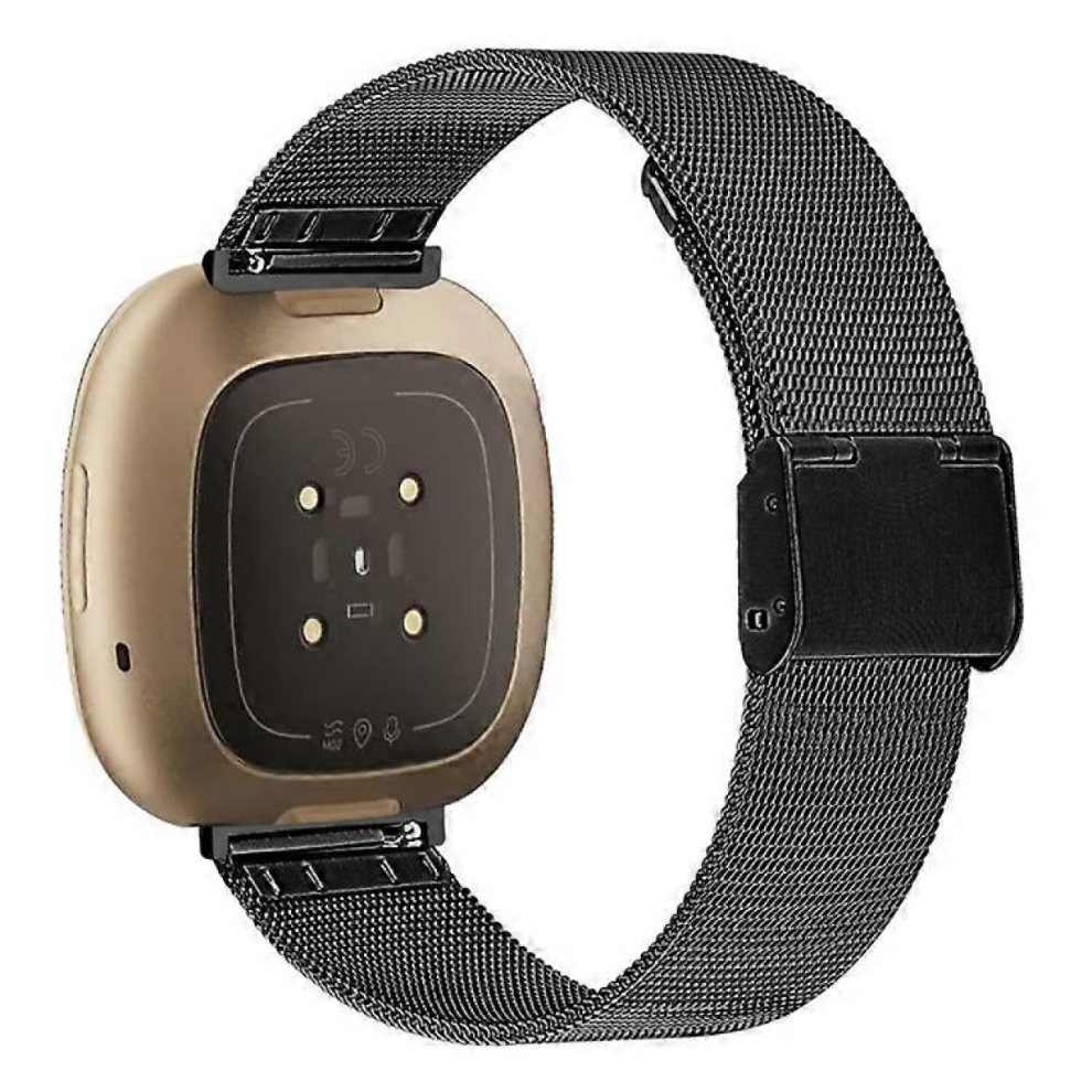 Cinturino In Metallo Compatibile Con Fitbit Versa 3 / Fitbit Sense, Cinturino Milanese Regolabile Con Fibbia.-image