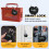 Lock LCD Display  Lock Multifunction Travel Electronic Timer, Waterproof USB Rechargeable Temporary Timer Padlock 6