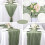 Table Runner Boho Gauze Cloth Table Runner Rustic Sheer Runner for Wedding Baby Shower Table Decorations 90X400cm 6