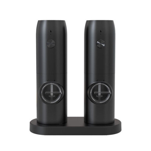 Electric Automatic Salt And Pepper Grinder Set With Charging Base, Model: D2 KYMQ-7C 1