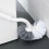 Πακέτο 2 βουρτσών τουαλέτας, βουρτσών τουαλέτας με καθαριστικό άκρων, καμπ 3