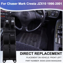 Pulsante di Controllo 'Interruttore Alzacristallo Elettrico Anteriore Sinistro RHD 84040-22040 per  Chaser Mark Cresta JZX10 1996-2001