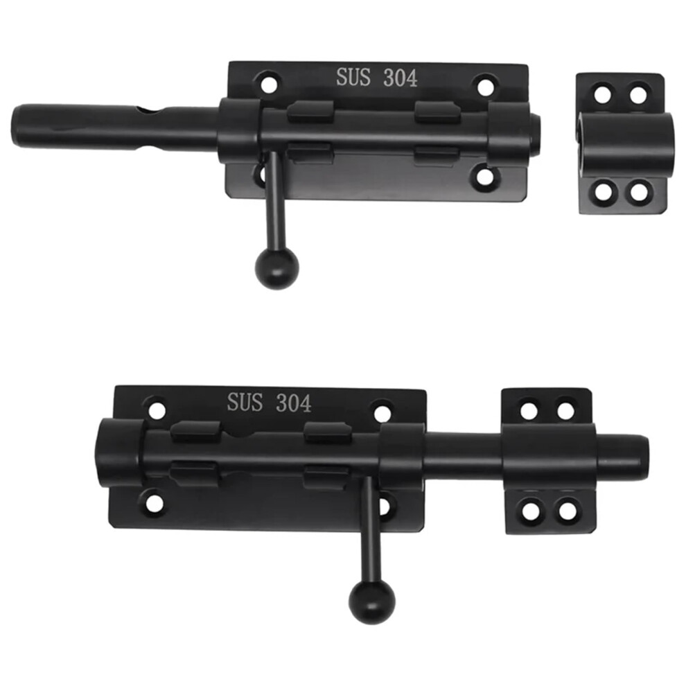 Heavy Duty Gate Latch With Padlock, Weatherproof Sliding Bolt Lock For Outdoor Gates, Fences And Sheds 9073542202899