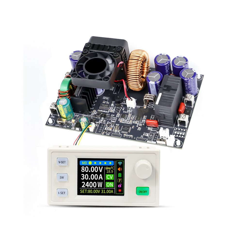 Xy8030s Cnc Buck Converter 80V 30A 2400W Mppt Solar Charging Cv Cc Step-Down Module Color Lcd Display With Screen 6031055204383
