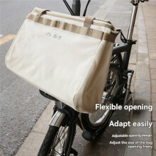 Folding Bike Pet Bag for DAHON Front Basket Front Bag Outdoor Picnic Basket Storage Bag Black