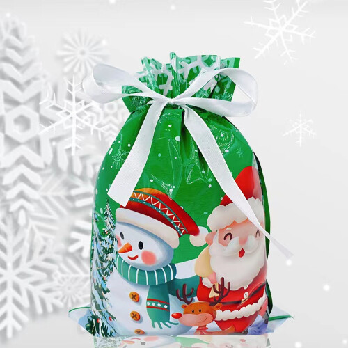 Sacola de presente de Natal compatível com presentes, sacola plástica para guloseimas 1