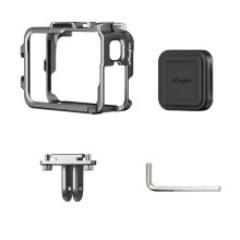 AMAGISN Frame Cage with Lens Silicone Case for  Ace Pro 2 /Ace Pro/Ace,Metal Protective Housing with Cold Shoe Mount