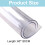 Protector de suelo compatible con alfombras de pelo largo, protector de alfombra de plástico resistente, protector para pasillos, antidesliz 4