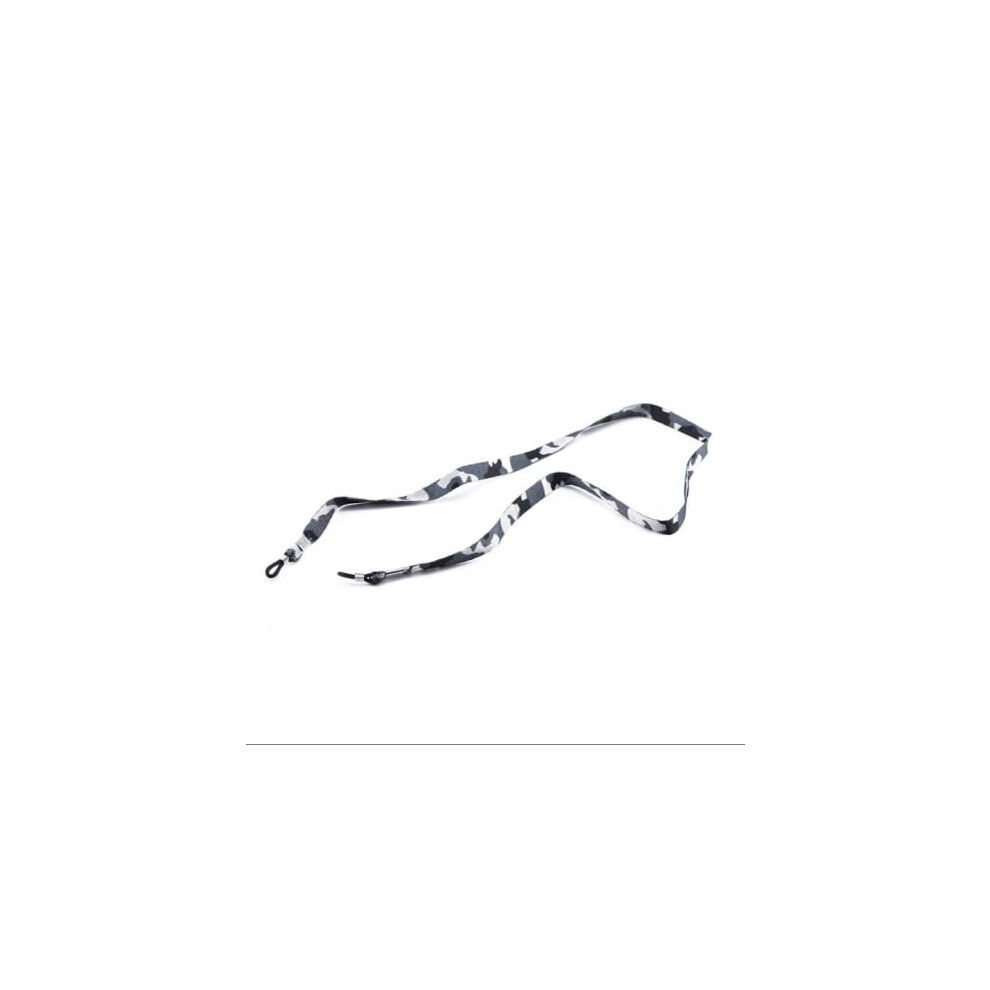 2 Pcs Camouflage Glasses Strap NonSlip Adjustable Silicone Ring Eyewear Lanyard for Sports Running