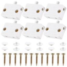 6Pcs Door Led  for Closet Light,Normally Closed Cabinet Electrical Lamp Switches,for Closet Pantry Cabinet White