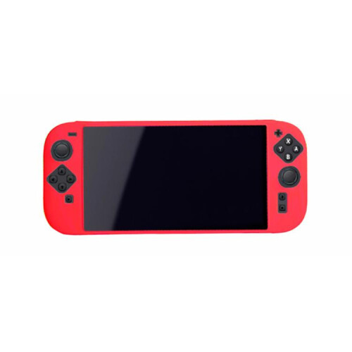 Silicone one-piece protective case compatible Nintendo Switch 2 handheld game console (red)