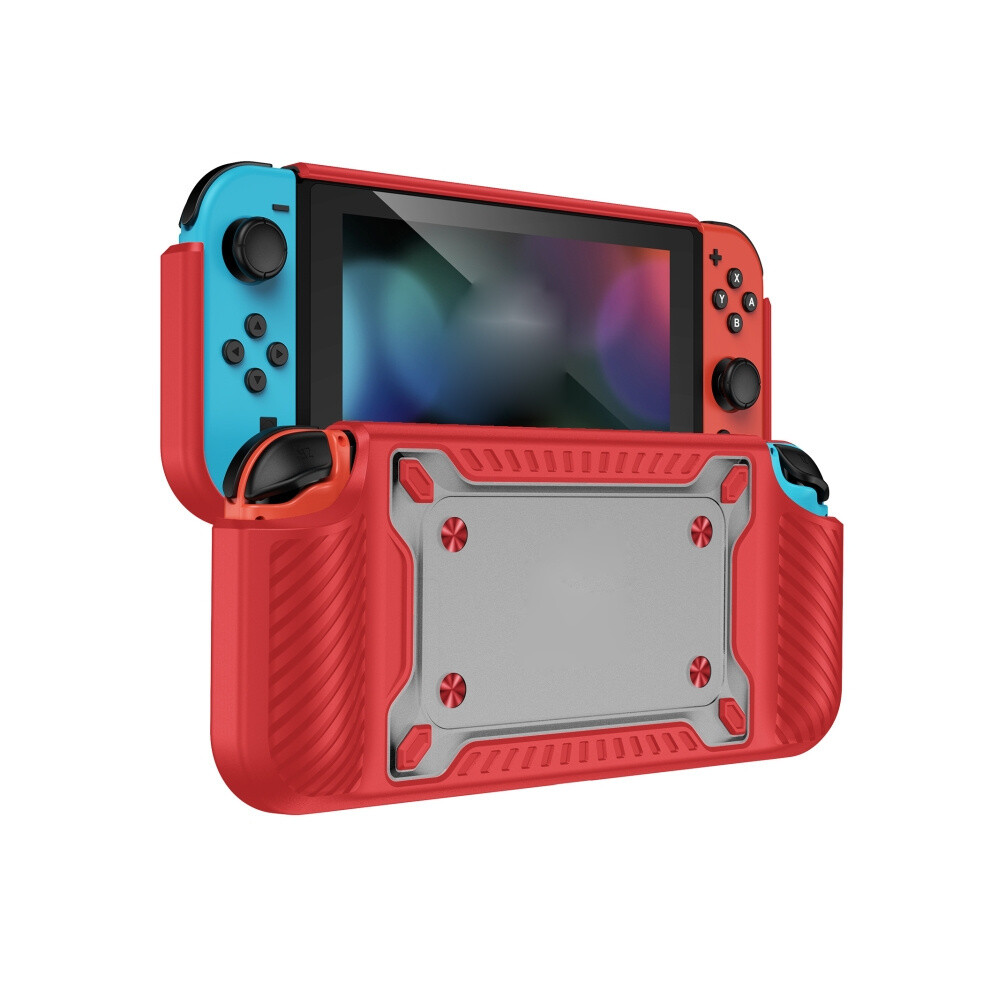 TPU+PC protective case compatible Switch OLED (red)